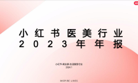 小红书医美行业2023年年报-小红书