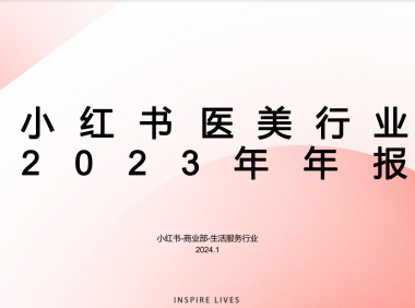 小红书医美行业2023年年报-小红书