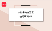 小红书：小红书内容运营技巧培训SOP